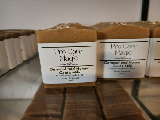 oatmeal and honey goats' milk natural handmade soap