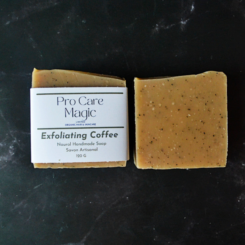 exfoliating coffee natural handmade soap