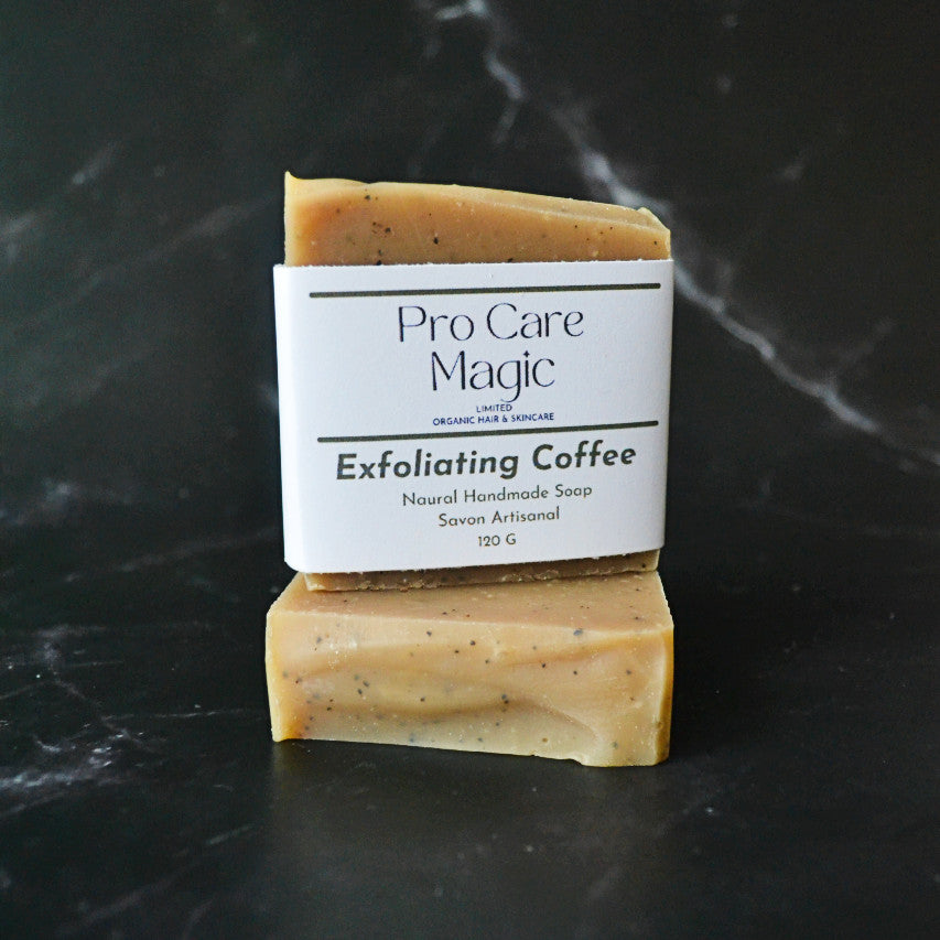 exfoliating coffee natural handmade soap