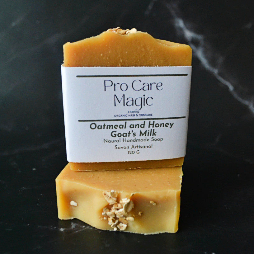 oatmeal and honey goats' milk natural handmade soap